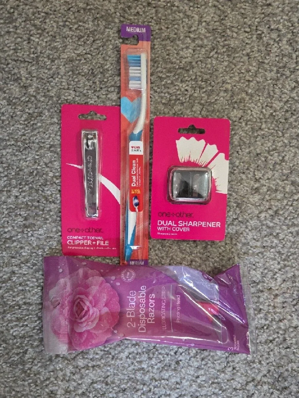 Farberware 2-Tier Shower Caddy Set + Liner & Toiletries NWT
